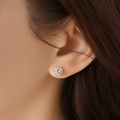 Classic Diamond Stud Earrings