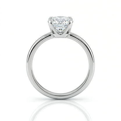 Airrealé Classic Round Diamond Engagement Ring