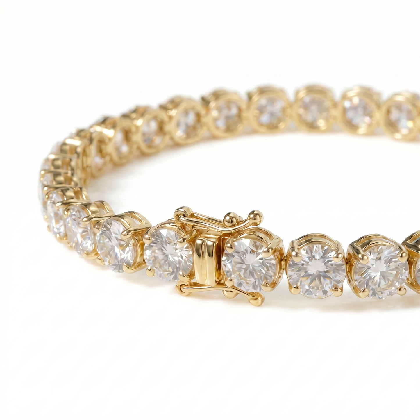 tennis bracelet round diamonds 12ct