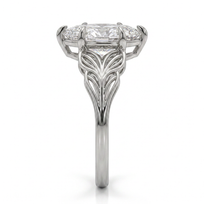 Airrealé Celestial Wing Marquise Engagement Ring