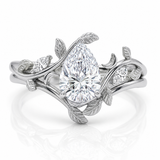 Airrealé Ivy Crescent Engagement Ring