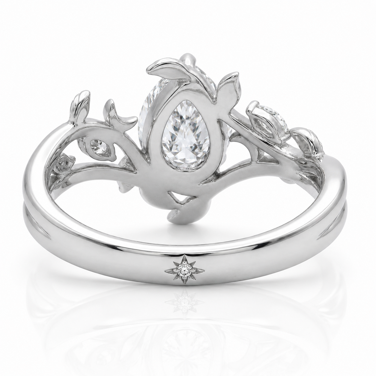 Airrealé Ivy Crescent Engagement Ring